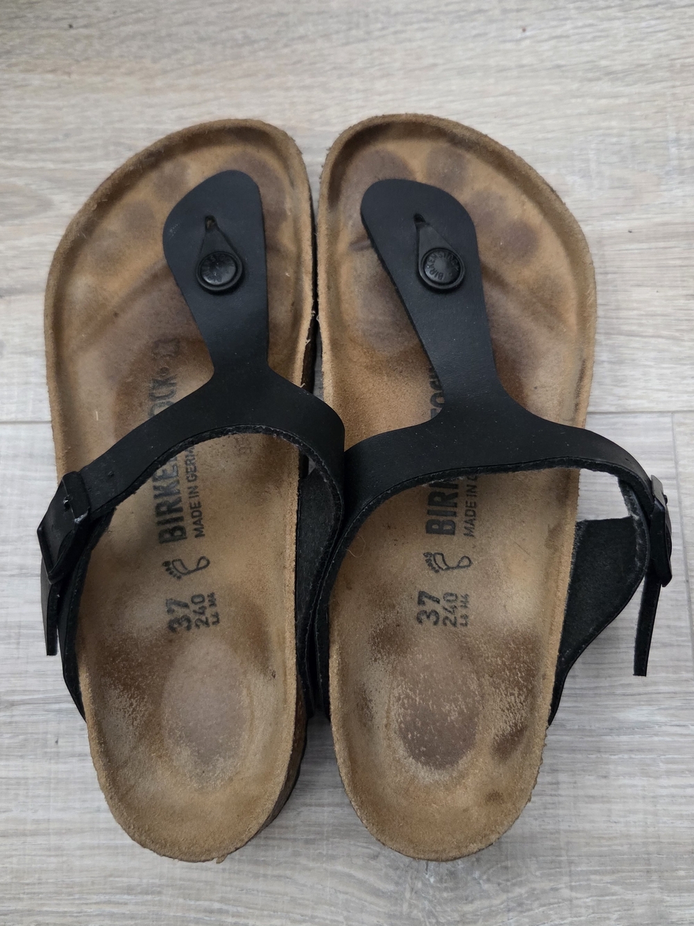 Birkenstock Black Leather Sandals - Women's